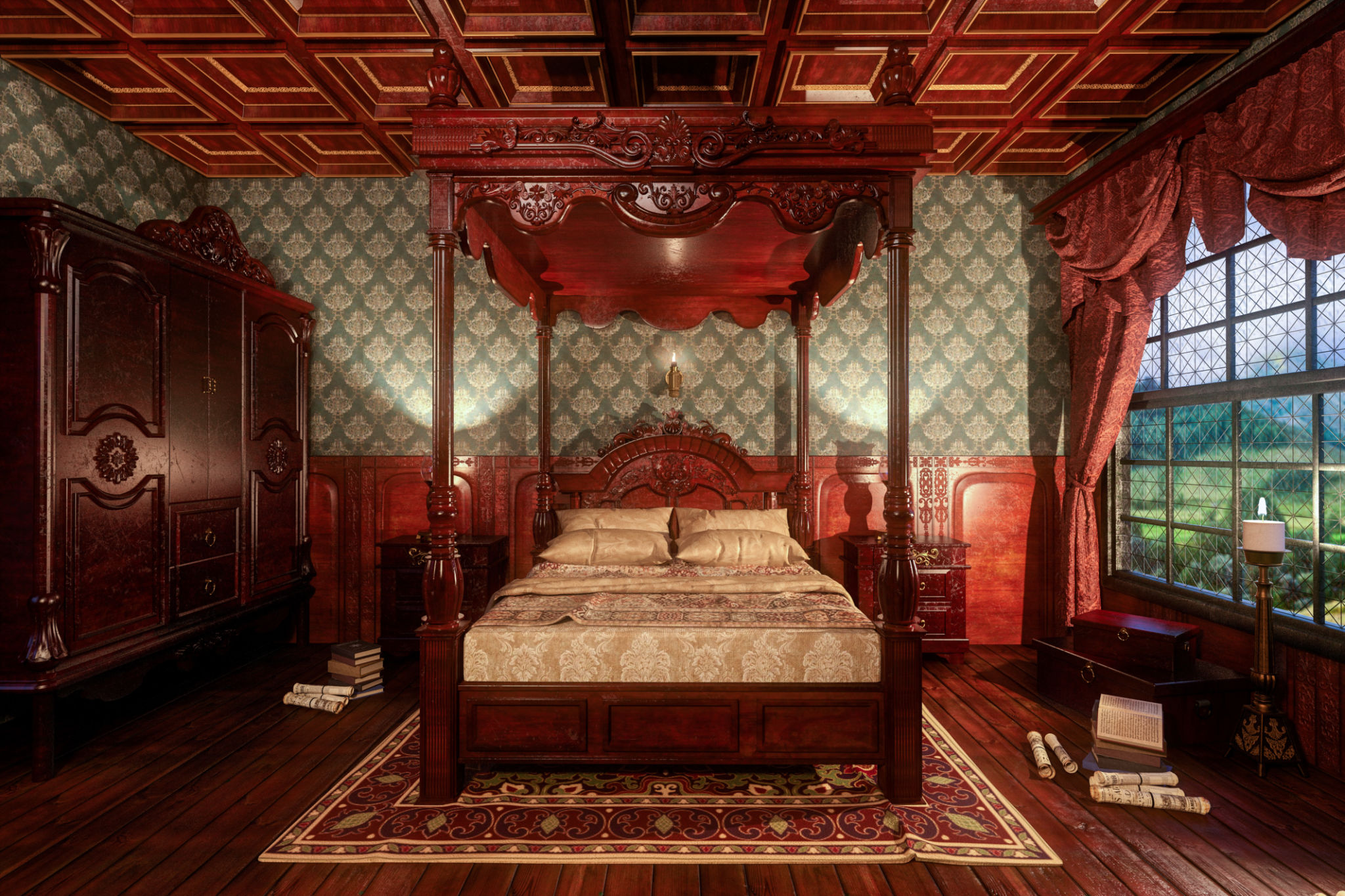 finished Victorian home