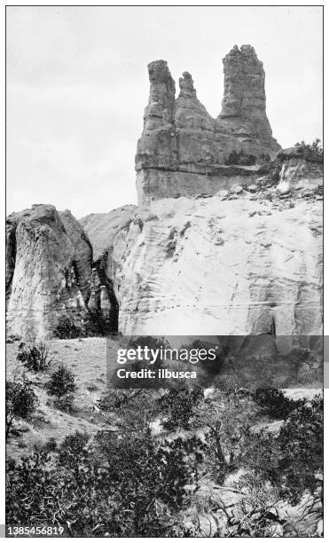 Antique Travel Photographs Of Grand Canyon Navajo Church High-Res Vector Graphic