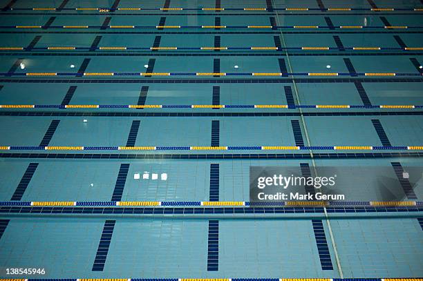 indoor swimming pool lanes - length stock pictures, royalty-free photos & images