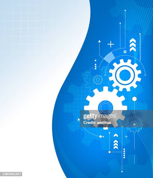 mechanical template - spinning wheel stock illustrations