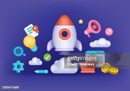 Startup launch concept Startup launch concept