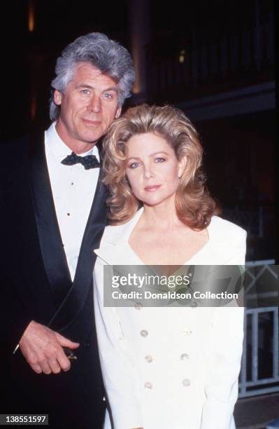 Celebrity couple Barry Bostwick and Lisa Hartman attend an event in March 1991 in Los Angeles, California.