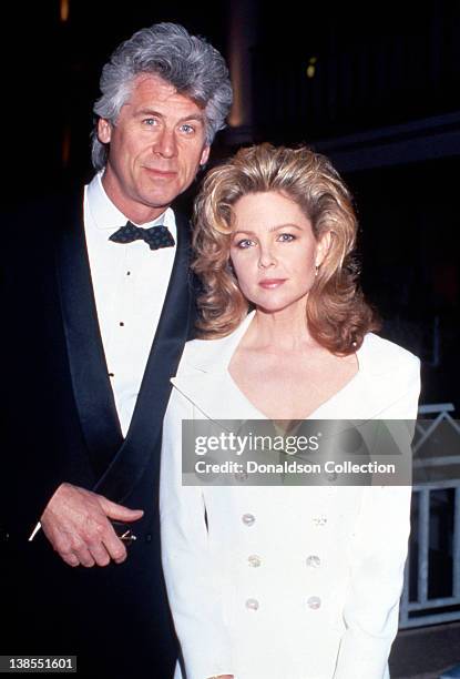 Celebrity couple Barry Bostwick and Lisa Hartman attend an event in March 1991 in Los Angeles, California.