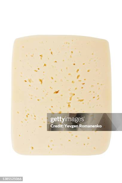 cheese isolated on white background - swiss cheese stock pictures, royalty-free photos & images