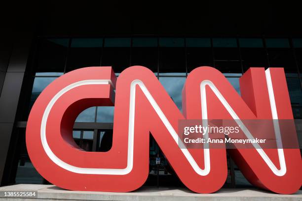 View of the world headquarters for the Cable News Network on March 15, 2022 in Atlanta, Georgia. Last month CNN's president Jeff Zucker resigned over...