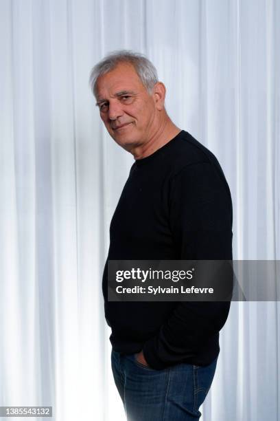 Film director Laurent Cantet poses during a photo session for the film "Arthur Rambo" as he attends the 37th Mons Film Festival on March 15, 2022 in...