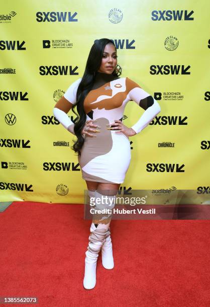 Ashanti attends Ashanti Turns Women's History Month Into Women's Future Month during the 2022 SXSW Conference and Festivals at Austin Convention...