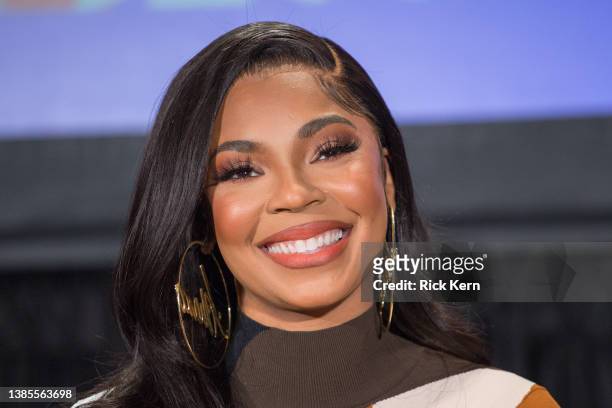 Ashanti speaks onstage at 'Ashanti Turns Women's History Month Into Women's Future Month' during the 2022 SXSW Conference And Festival at the Austin...