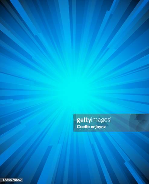 blau leuchtendes licht comic star burst hintergrund - blauer hintergrund stock-grafiken, -clipart, -cartoons und -symbole