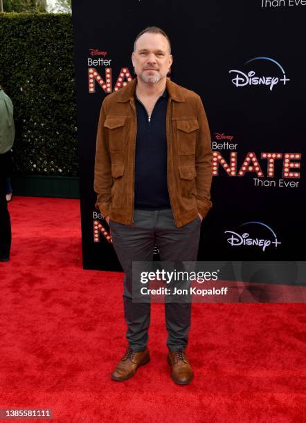 Norbert Leo Butz attends the premiere of Disney's "Better Nate Than Ever" at El Capitan Theatre on March 15, 2022 in Los Angeles, California.