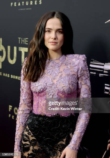Zoey Deutch attends the special screening of "The Outfit" at Ace Hotel on March 15, 2022 in Los Angeles, California.