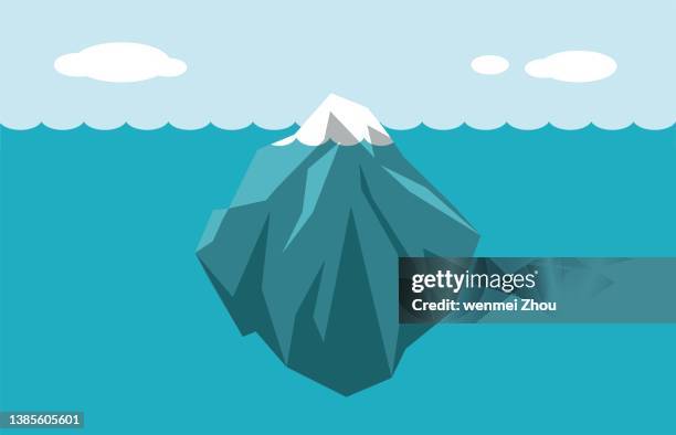illustrations, cliparts, dessins animés et icônes de iceberg - formation de glace - berg