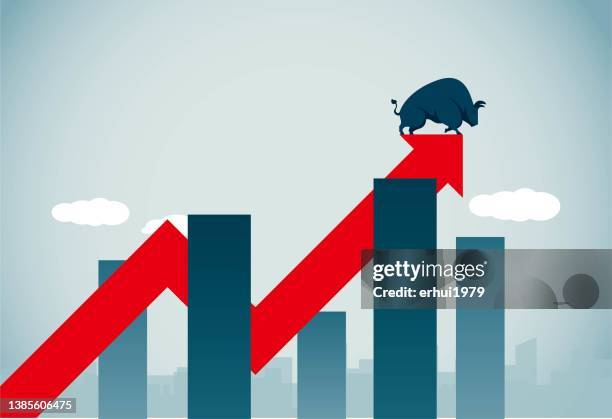 bull market - breath taking stock illustrations