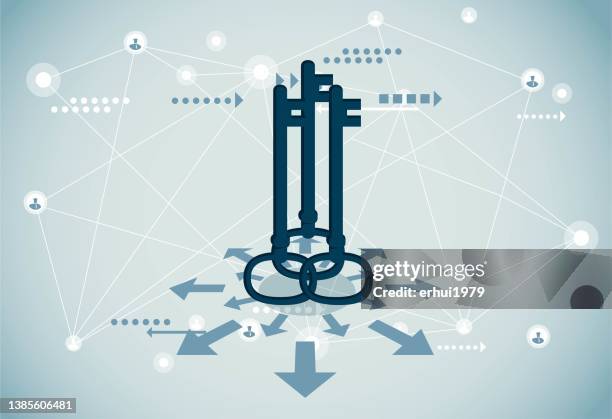 key to cyberspace - data privacy stock illustrations