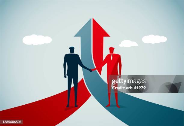 teamwork - business relationship stock illustrations