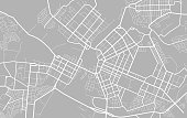 City map - town streets on the plan. Map of the  scheme of road. Urban environment, architectural background. Vector