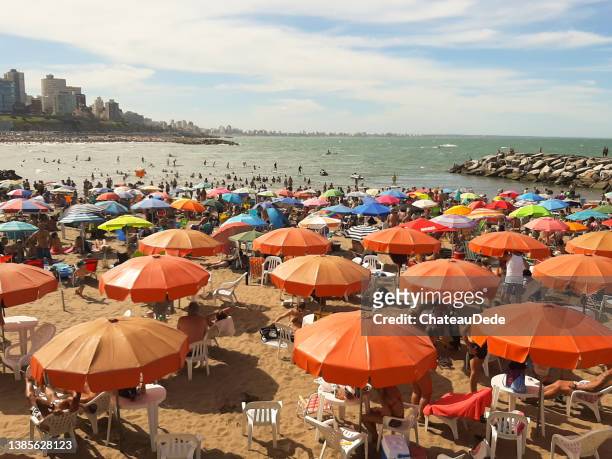 summer time - mar del plata stock pictures, royalty-free photos & images