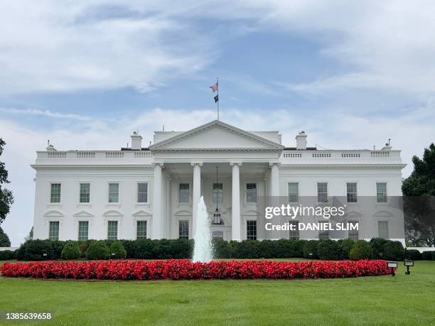 The White House in Washington, DC, on July 2, 2023.