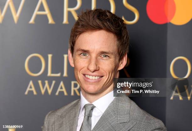 Eddie Redmayne attends The Olivier Awards 2022 Nominations Press Event at The Londoner Hotel on March 16, 2022 in London, England.