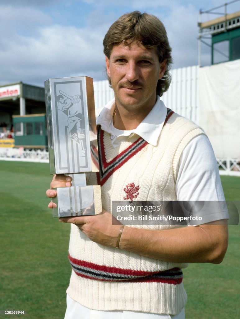 Somerset captain Ian Botham with the Nat West trophy at the County... News Photo Getty Images