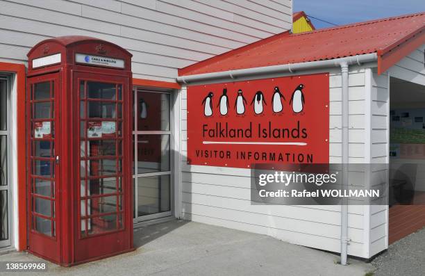 Port Stanley visitor information center on January 22, 2012 in Port Stanley, Falklands Islands.