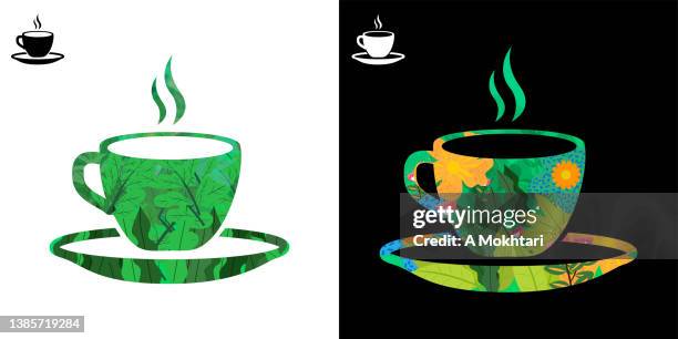 symbol eine tasse kaffee - icône stock-grafiken, -clipart, -cartoons und -symbole