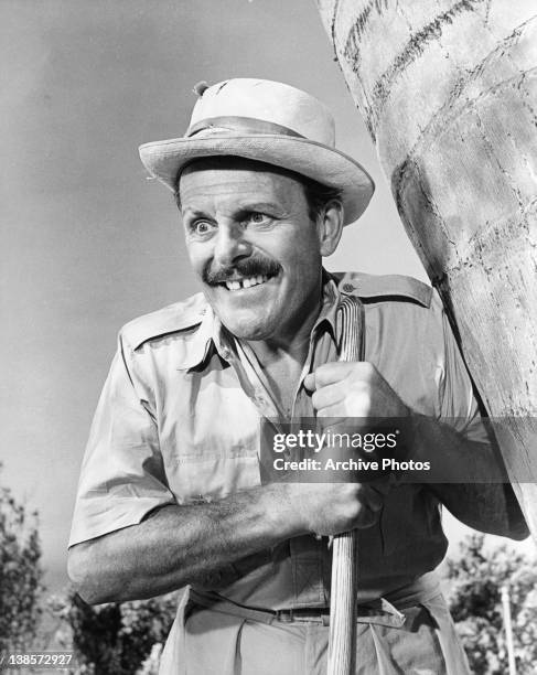 Actor Terry-Thomas in a scene from the film 'It's A Mad Mad Mad Mad World', 1963.