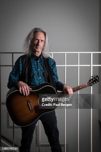 Portrait of American guitarist, composer and writer Lenny Kaye, The Hague, Netherlands, 18th November 2021. Kaye is best known as guitarist of Patti...