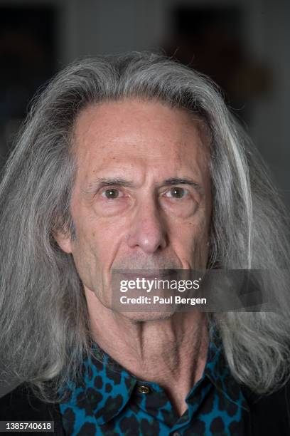 Portrait of American guitarist, composer and writer Lenny Kaye, The Hague, Netherlands, 18th November 2021. Kaye is best known as guitarist of Patti...