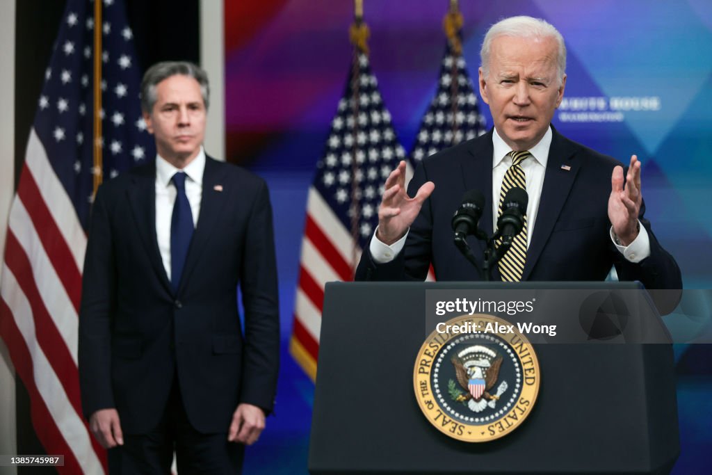 President Biden Speaks On The Assistance The U.S. Is Providing To Ukraine