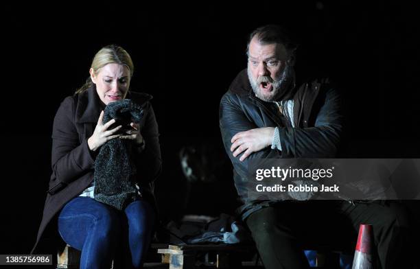 Maria Bengtsson as Ellen Orford and Bryn Terfel as Captain Balstrode in The Royal Opera's production of Benjamin Britten's Peter Grimes directed by...