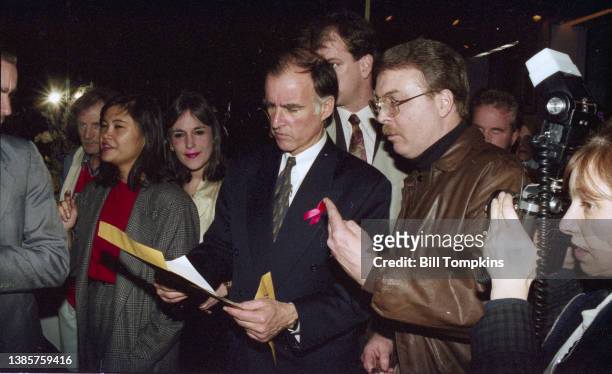 April 1992: MANDATORY CREDIT Bill Tompkins/Getty Images Jerry Brown campaigning for the Office of The President of The United States April 1992 in...