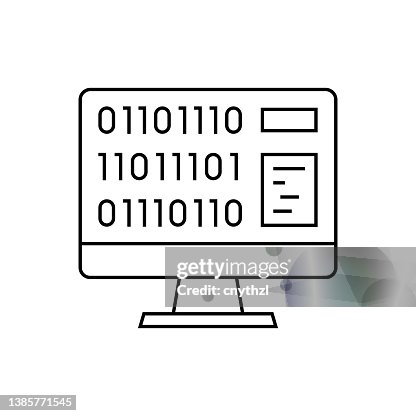 Code Development Vector Line Icon, Simple Thin Line Icon Code Development Vector Line Icon, Simple Thin Line Icon
