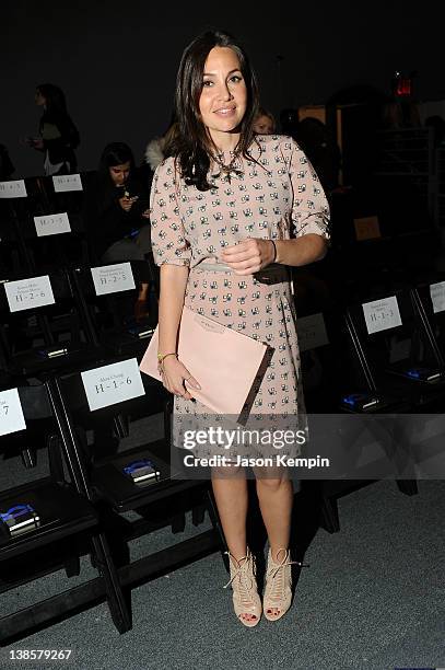 Fabiola Beracasa attends the Honor Fall 2012 fashion show during Mercedes-Benz Fashion Week at The Studio at Lincoln Center on February 9, 2012 in...