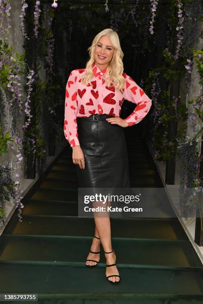Denise van Outen attends the Dorothy Perkins Jess Wright SS22 edit launch event at Restaurant Ours on March 16, 2022 in London, England.