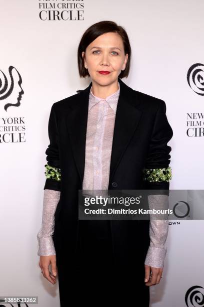 Maggie Gyllenhaal attends the 2022 New York Film Critics Circle Awards at TAO Downtown on March 16, 2022 in New York City.