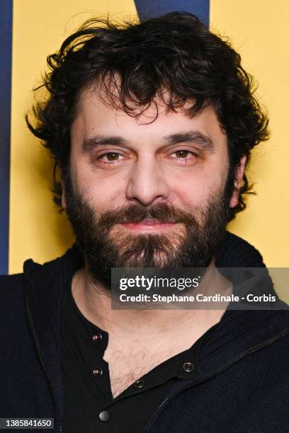 Pio Marmaï attends the "En Corps" premiere at UGC Normandie on March 16, 2022 in Paris, France.