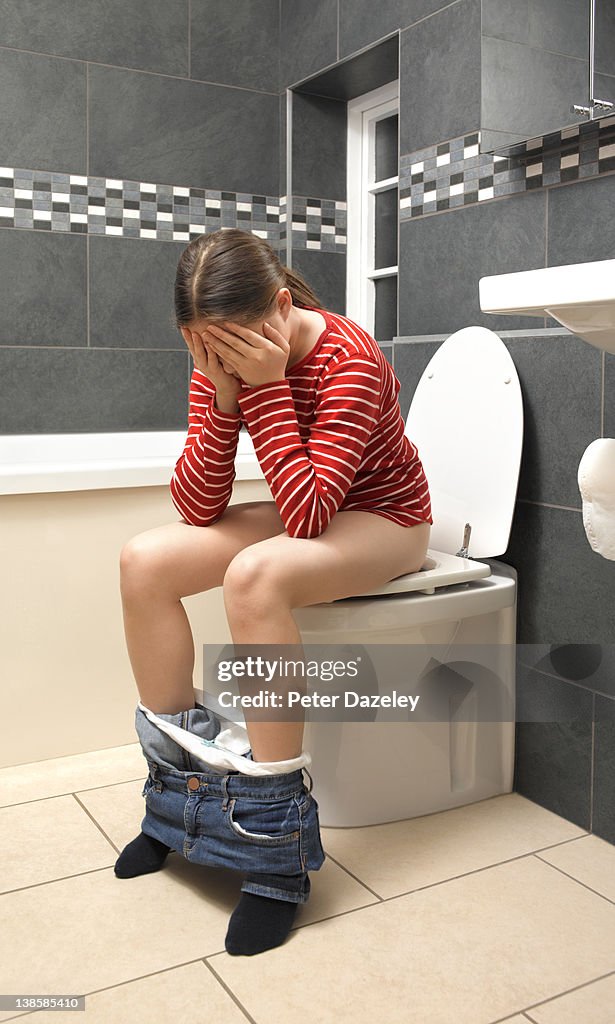 Young girl with constipation/diarrhea