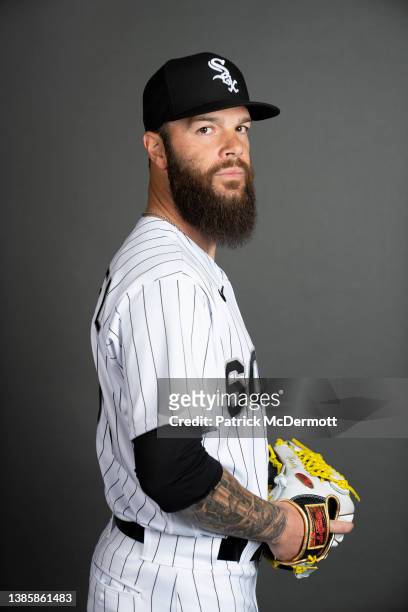 Dallas Keuchel of the Chicago White Sox poses for a portrait during the Chicago White Sox photo day at Camelback Ranch on March 16, 2022 in Glendale,...