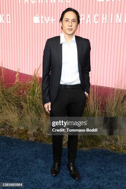 Kevin Nishimura attends the red carpet event for the global premiere of Apple's "Pachinko" at Academy Museum of Motion Pictures on March 16, 2022 in...