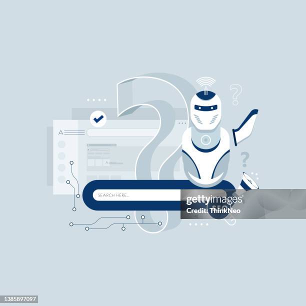 robotic search engine optimization, keyword research tool, internet marketing - language dictionary stock illustrations