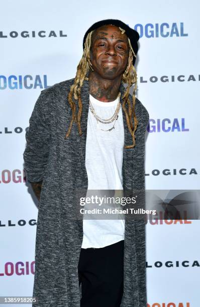 Hip-hop artist Lil Wayne attends the launch party for Emmanuel Acho's new book "ILLOGICAL" on March 16, 2022 in Los Angeles, California.
