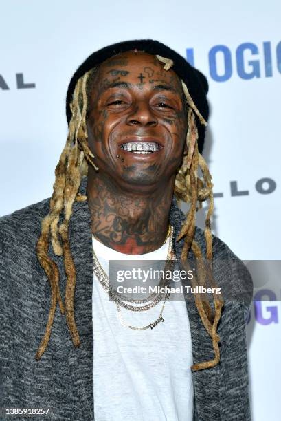 Hip-hop artist Lil Wayne attends the launch party for Emmanuel Acho's new book "ILLOGICAL" on March 16, 2022 in Los Angeles, California.