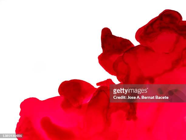 drop of blood on slides on a white surface. - red blood cells photos et images de collection