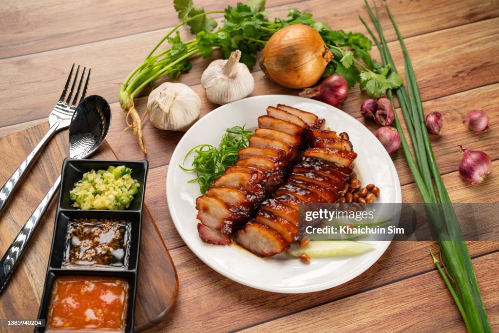 Char siu Cantonese style barbecued pork