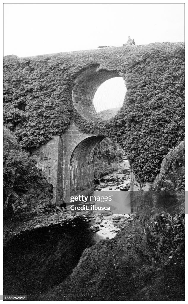 Antique travel photographs of Ireland: spectacle Bridge, Lisdoonvarna