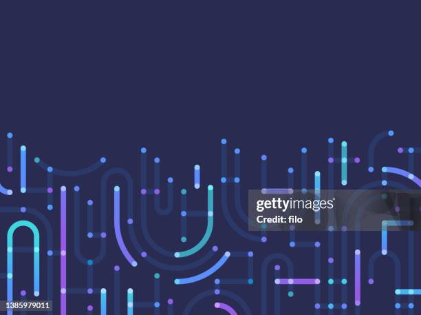 verbindung schaltungsvernetzung moderne logistik abstrakte hintergrundzeilen - circuit board stock-grafiken, -clipart, -cartoons und -symbole