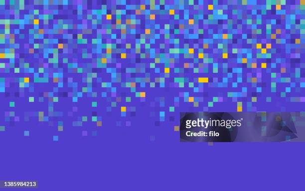 pixel modernes hintergrundmuster - pixel art stock-grafiken, -clipart, -cartoons und -symbole