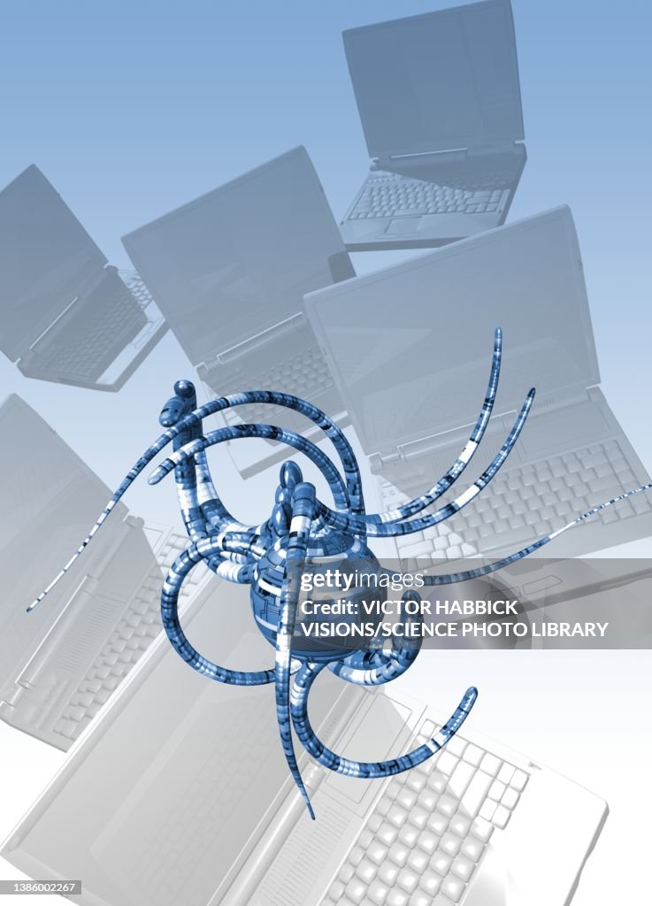 Computer Virus Conceptual Illustration High-Res Vector Graphic - Getty ...