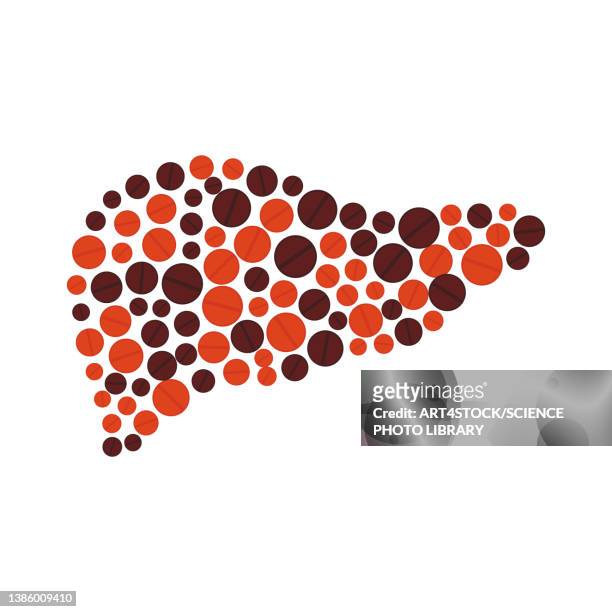 hepatitis, conceptual illustration - hepatitis a stock-grafiken, -clipart, -cartoons und -symbole